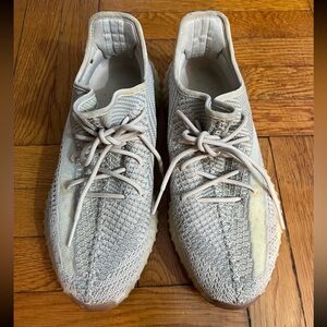 adidas Knit Gray and Cream Sneakers